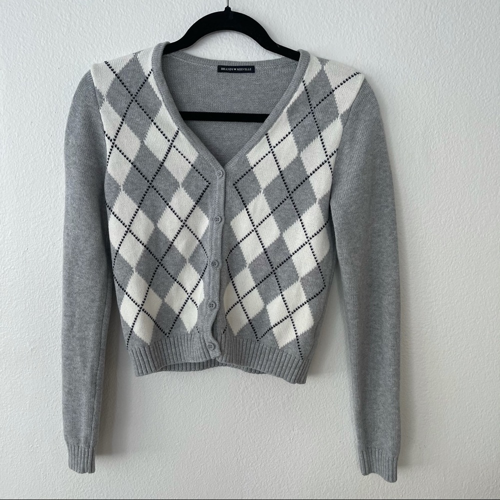 Brandy Melville Argyle sweater